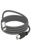 Cablu MOSWAG 3.28FT/1M de la Type C la USB B, &icirc;mpletit din nailon, cablu USB C Midi, cablu pentru imprimantă și scanner cu Meta
