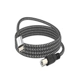 Cablu MOSWAG 3.28FT/1M de la Type C la USB B, &icirc;mpletit din nailon, cablu USB C Midi, cablu pentru imprimantă și scanner cu Meta