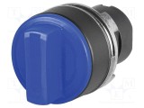 Comutator rotativ 22mm EAO Poz.i stab: 3 albastră IP65 proeminent