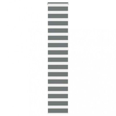 Jaluzea tip zebra gri inchis latime tesatura 40,9 cm poliester foto