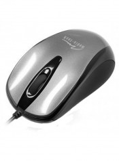 Mouse Optic Media-Tech 3 Butoane, Scroll, 800 dpi, USB, Argintiu Metalic foto
