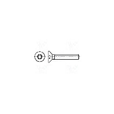 Surub M2, otel inoxidabil A2, 8mm, cap ingropat, BOSSARD, M2X8/BN3803 ISO14581