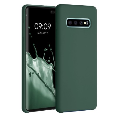 Husa pentru Samsung Galaxy S10 Plus, Silicon, Verde, 49028.169 foto