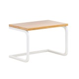 Raft polita mdf natur metal alb Aveno 57x38x38 cm