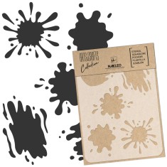 Reutilizabil Șablon - Craft - Scrapbooking // PĂTA - STROPI - A4 (21x30cm)