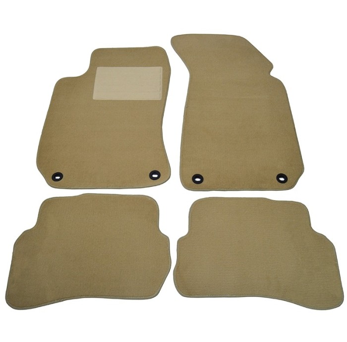 Covorase mocheta VW Passat B5 cu fixare in podea OVALA 10/2000-2/2005 Bej, set de 4 bucati Kft Auto Covorase mocheta VW Passat B5 cu fixare in podea OVALA 10/2000-2/2005 Bej, set de 4 bucati Kft Auto