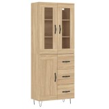 Cumpara ieftin Dulap inalt, stejar sonoma, 69,5x34x180 cm, lemn compozit