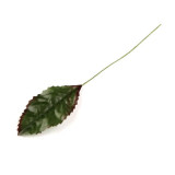 Frunza trandafir artificiala, 12 cm lungime, culoare verde