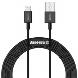 Baseus Superior USB - Cablu Lightning 2,4 A 2 M Negru (CALYS-C01)