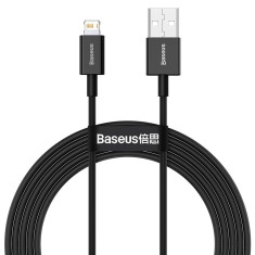 CABLU alimentare si date Baseus Superior, Fast Charging Data Cable pt. smartphone, USB la Lightning Iphone 2.4A, 2m, negru &amp;quot;CALYS-C01&amp;quot; (timb