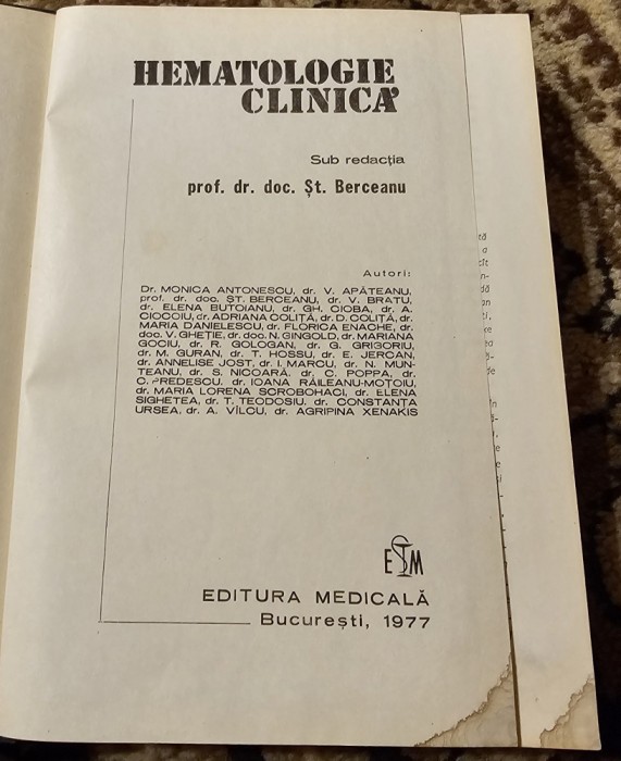 Hematologie clinica