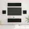 vidaXL Set comodă TV 6 pcs Stejar negru 60 x 30 x 30 cm Lemn compozit 3393400