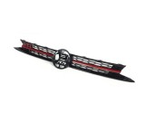 Grila masca radiator VW Polo, 09.2017-, Gti, Fata, cu banda rosie; negru, Aftermarket