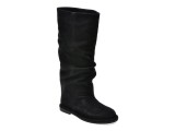 Cizme FLAVIA PASSINI negre, ATC498, din piele intoarsa