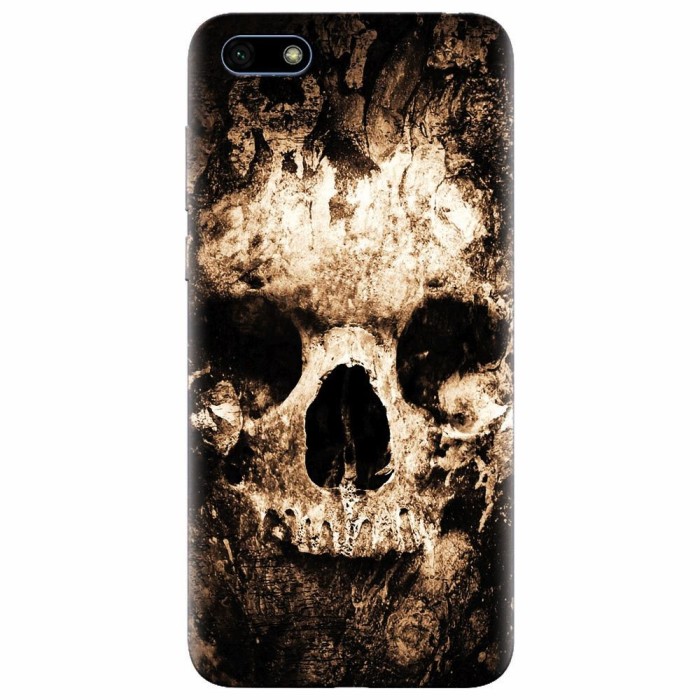 Husa silicon pentru Huawei Y5 Prime 2018, Zombie Skull Husa silicon pentru Huawei Y5 Prime 2018, Zombie Skull