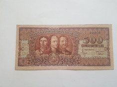 bancnote romania 500 lei 1949 foto