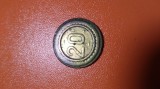 JETON/TOKEN COMERCIAL FRANCEZ DE TIP A CONSOMMER DE 20 CENTIME INYERBELIC