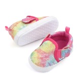 Pantofiori tie-dye colorati pentru fetite (Marime Disponibila: 6-9 luni