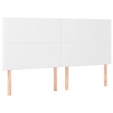 Cumpara ieftin Tablie de pat alba 160x5x118/128 cm piele ecologica