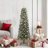 VidaXL Brad de Crăciun artificial cu 150 LED Verde 43 x 43 x 150 cm 3395932