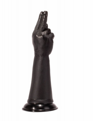 Dildo Realistic Pumn Fisting, Negru, 35 cm foto