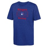 New York Rangers tricou de copii Goal Tender Ss Triblend - Dětsk&eacute; XL (13 - 15 let)