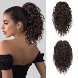 Extensie coadă de cal, extensie păr coadă de cal scurtă cu clip, coadă de cal ondulată și buclată cu clip pentru bărbie, peruci sintetice pentru femei