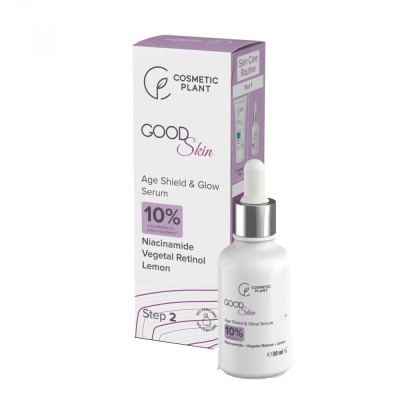 Good Skin Age Shield &amp;amp; Glow Serum cu Niacinamida Vegetal Retinol si Extract de Lamaie 30 mililitri Cosmetic Plant foto