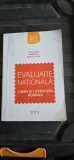 EVALUARE NATIONALA LIMBA SI LITERATURA ROMANA IONITA LASCAR STAN