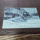 Carte Postala Dunarea la Cazane Orsova, 1914