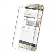 Folie sticla Samsung Galaxy S7 EDGE pentru tot ecranul (Full Cover) curbata 3D, Transparenta