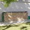 vidaXL Suport pentru lemne, verde, 300x45x100 cm, oțel galvanizat 364546