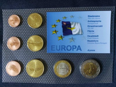 Set Euro - Probe - Azore 2009, 8 monede foto