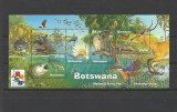 BOTSWANA 2001 FAUNA ANIMALE SALBATICE, PASARI PESTI SUPRATIPAR HONG KONG, Nestampilat