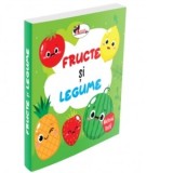 Fructe si legume. Carte din material textil