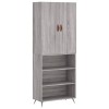 Dulap inalt, gri sonoma, 69,5x34x180 cm, lemn compozit