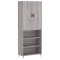 Dulap inalt, gri sonoma, 69,5x34x180 cm, lemn compozit