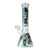 Bong sticla, Black Sheep, Glow Green Gorilla, Triple Glass, 25cm