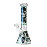 Bong sticla, Black Sheep, Glow Green Gorilla, Triple Glass, 25cm