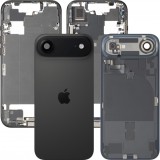 Capac Baterie Apple iPhone 17 Air, Cu Carcasa Mijloc, Full Parts, Negru (Space Black), Swap