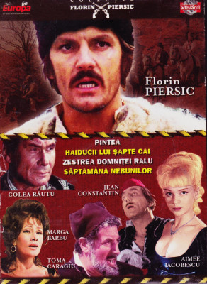 DVD Film de colectie: Colectia Florin Piersic (4 discuri SIGILATE cutie carton) foto