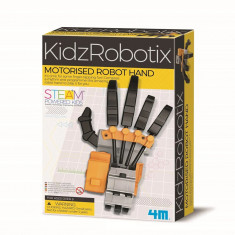 Kit constructie robot - Kids Robotix - Motorised Robot Hand | 4M