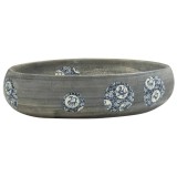 Cumpara ieftin Lavoar de blat, gri, 59x40x15 cm, ceramica, oval