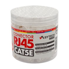 Mufa RJ-45 UTP Cat.5e, 50&micro; (100 buc) RJ45-CAT5E-50U-JAR
