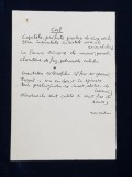 TUDOR JEBELEANU , MANUSCRIS , POEZIA &#039; CAL &#039; , ANII &#039;60