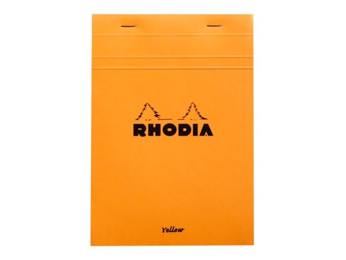 Blocnotes N16 14,8 x 21 cm capsat 80 file galbene Rhodia Orange