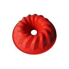 Forma din silicon pentru chec, cozonac pane, Blat tort, Rosu, 20 cm , 256COF