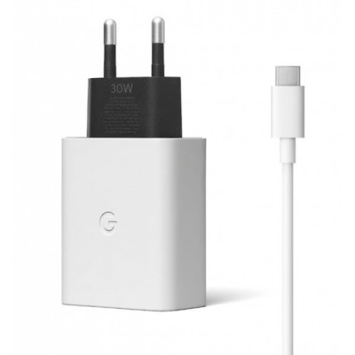 Incarcator Retea Cu Cablu USB-C Google, 30W, 3A, 1 x USB-C, Alb GA02275-EU foto