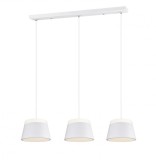 Lustra tip pendul Baroness III sticla acrilica/aluminiu, 6 becuri, alb, 230 V, 3000 K