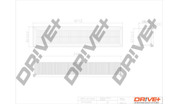 Dr!ve+ DP1110.10.0097 Filtru aer
